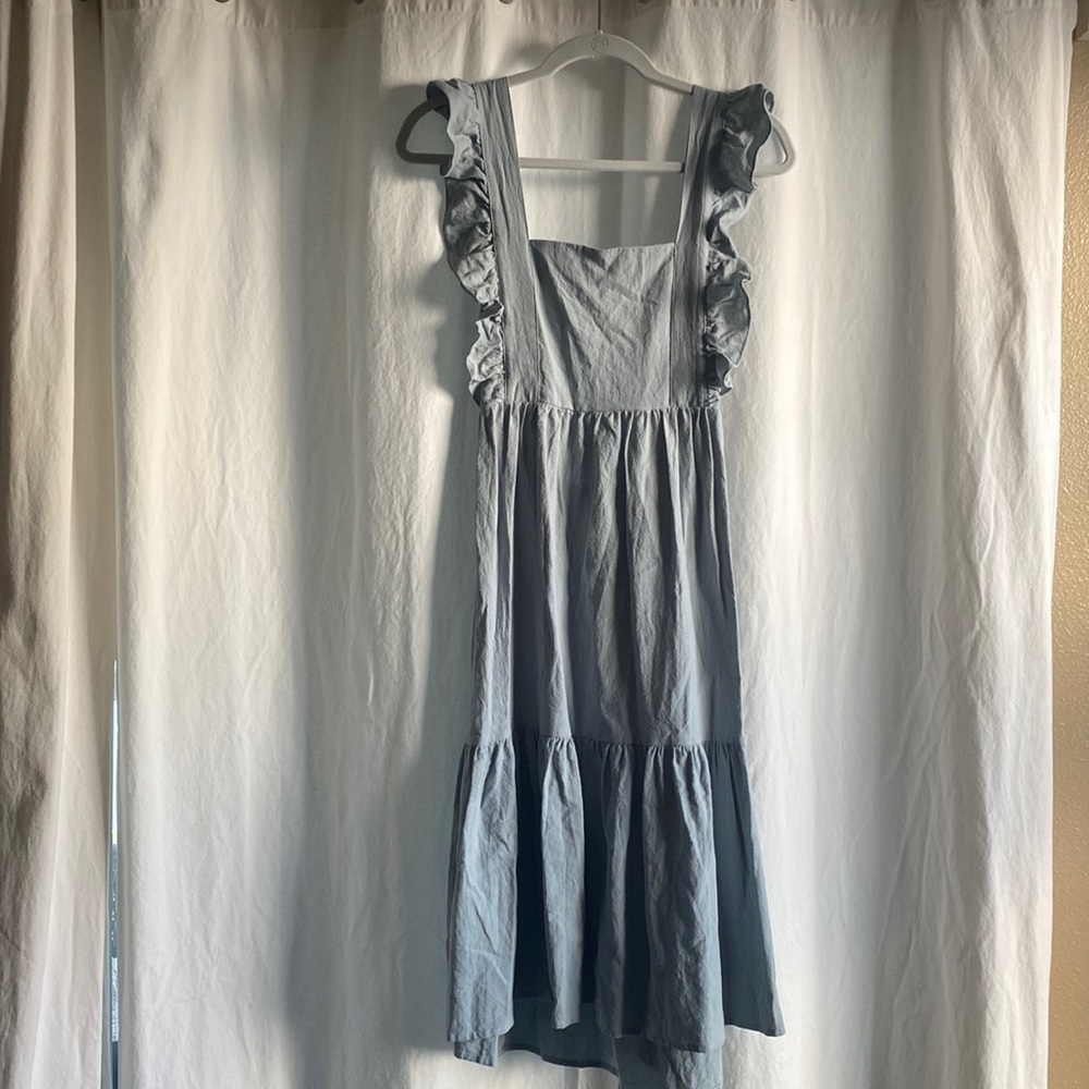 SHEIN open back, linen, knee length dress